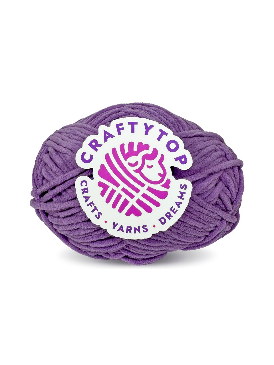 Craftytop™ Bulky Velvet Yarn #5 for Knitting & Crochet (Violet Horizon)